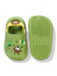 Bear Applique Anti-Slip Clogs - Green