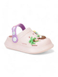 Rabbit Applique Anti-Slip Clogs - Pink