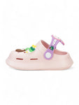 Rabbit Applique Anti-Slip Clogs - Pink