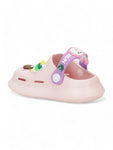 Rabbit Applique Anti-Slip Clogs - Pink