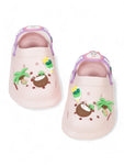 Rabbit Applique Anti-Slip Clogs - Pink