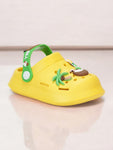 Bear Applique Anti-Slip Clogs - Yellow