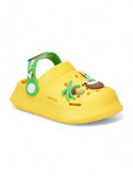 Bear Applique Anti-Slip Clogs - Yellow