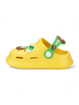 Bear Applique Anti-Slip Clogs - Yellow