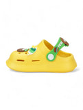 Bear Applique Anti-Slip Clogs - Yellow