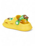 Bear Applique Anti-Slip Clogs - Yellow