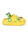 Bear Applique Anti-Slip Clogs - Yellow