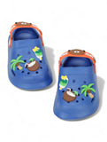 Bear Applique Anti-Slip Clogs - Navy Blue