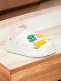 Rabbit Applique Anti-Slip Clogs - Cream