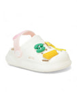 Rabbit Applique Anti-Slip Clogs - Cream