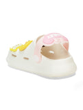 Rabbit Applique Anti-Slip Clogs - Cream