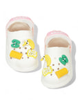 Rabbit Applique Anti-Slip Clogs - Cream