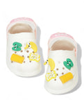 Rabbit Applique Anti-Slip Clogs - Cream