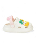 Rabbit Applique Anti-Slip Clogs - Cream