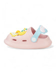 Rabbit Applique Anti-Slip Clogs - Pink