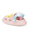 Rabbit Applique Anti-Slip Clogs - Pink