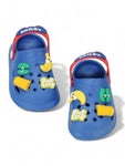 Bear Applique Anti-Slip Clogs - Navy Blue