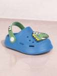 Dinosaur Applique Anti-Slip Clogs - Navy Blue