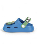 Dinosaur Applique Anti-Slip Clogs - Navy Blue