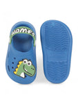 Dinosaur Applique Anti-Slip Clogs - Navy Blue