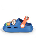 Bear Applique Anti-Slip Clogs - Navy Blue