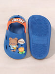 Bear Applique Anti-Slip Clogs - Navy Blue