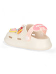 Rabbit Applique Anti-Slip Clogs - Cream