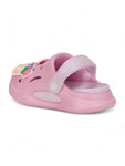 Dog Applique Anti-Slip Clogs - Deep Pink