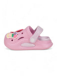 Dog Applique Anti-Slip Clogs - Deep Pink