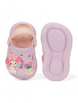 Dog Applique Anti-Slip Clogs - Mauve