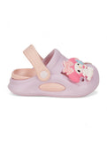 Dog Applique Anti-Slip Clogs - Mauve