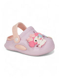 Dog Applique Anti-Slip Clogs - Mauve