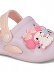 Dog Applique Anti-Slip Clogs - Mauve