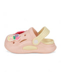 Dog Applique Anti-Slip Clogs - Peach