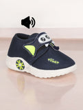 Musical Chu Chu Shoes With Velcro Closing - Navy Blue