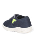 Musical Chu Chu Shoes With Velcro Closing - Navy Blue