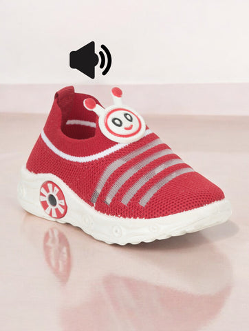 Slip On Musical Chu Chu Shoes - Red