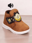 Coolz Musical Chu Chu Shoes With Velcro Closing - Brown