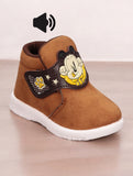 Coolz Musical Chu Chu Shoes With Velcro Closing - Brown