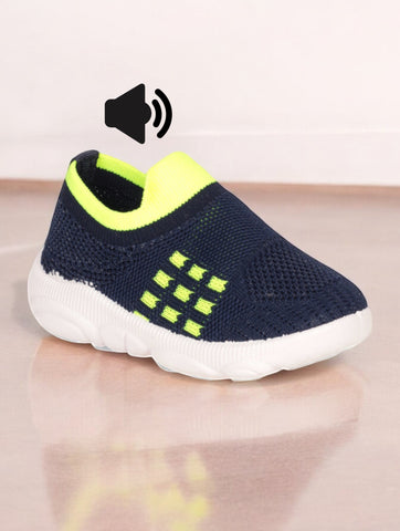 Slip On Musical Chu Chu Shoes - Navy Blue