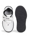 Double Velcro Casual Shoes With Light- White