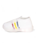 Casual Slip On Shoes With Led Light - White