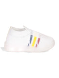 Casual Slip On Shoes With Led Light - White