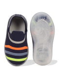 Casual Slip On Shoes With Led Light - Navy Blue