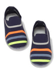 Casual Slip On Shoes With Led Light - Navy Blue