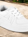 Casual Shoes With Laces - White