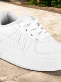 Casual Shoes With Laces - White