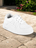 Casual Shoes With Laces - White