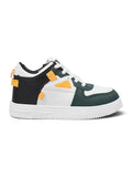 Ankle High Casual Shoes With Laces - Green