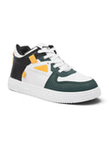 Ankle High Casual Shoes With Laces - Green